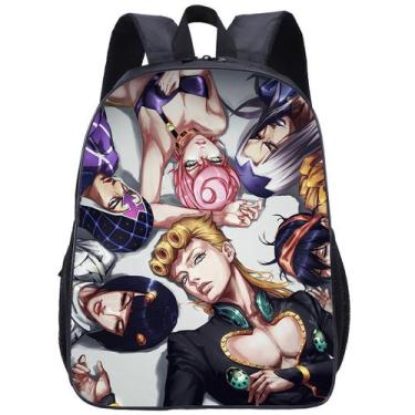 Imagem de Mochila escolar Jojos Bizarre Adventures Anime para crianças - yiweisa