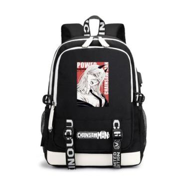 Imagem de Mochila Cartoon Kids School Chainsaws Mans Powers Oxford - yiweisai