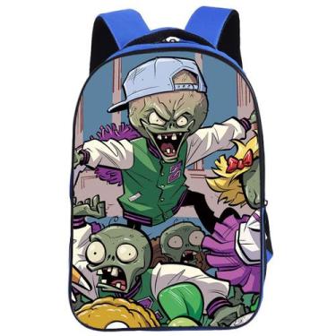 Imagem de Mochila escolar Plants Zombies Anime Schoolbag para crianças - yiweisa