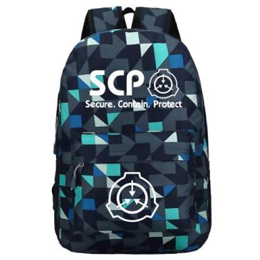 Imagem de Mochila Anime School Bag SCPs Luminous Kids Algodão-Poliéster - Yiweis