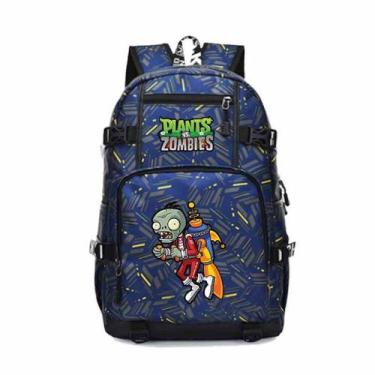 Imagem de Mochila Plants vs Zombies Cartoon Kids School Oxford Cloth - yiweisai