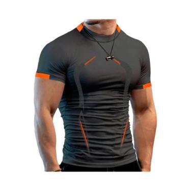Imagem de Camiseta Masculina De Secagem Rápida E Respirável Para Academia, Roupa