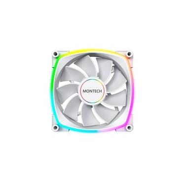 Imagem de Ventoinha Montech RX140, 140mm, PWM, ARGB, Lâmina Reversa, Branco - RX140 PWM White