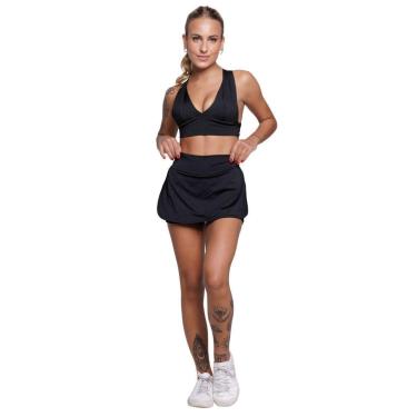 Imagem de Conjunto Fitness Feminino Vekyo – Top com Bojo + Short Saia para Academia e Treino-Feminino