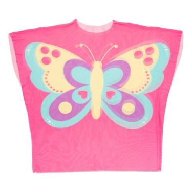 Imagem de Saída De Praia Kimono Fantasia Piscina Tule Infantil Menina - Catarine