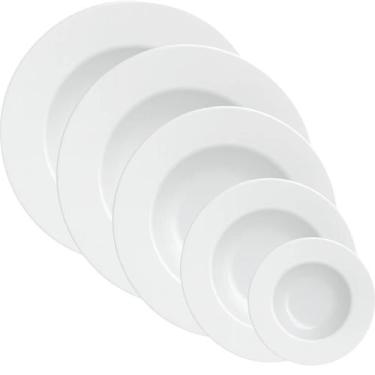 Imagem de Jogo de Pratos 20 Peças Tramontina Maria Augusta Porcelana Mesa Posta 