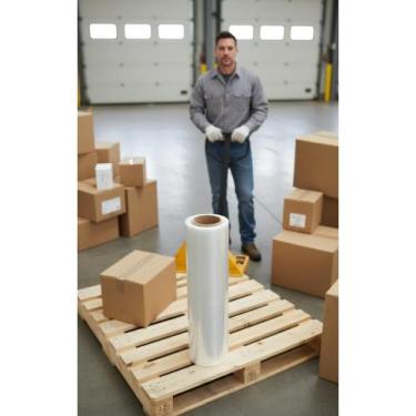 Imagem de Filme Stretch 3kg Transparente 50cm - Segurança Total - Congratulation