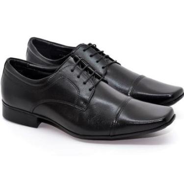 Imagem de Sapato Social Masculino Jota Pe Air Vinitti com Cadarço Palmilha Macia Confortável AirBag 77600-Masculino