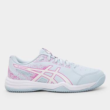 Imagem de Tênis Asics Gel-Backhand 2 Saibro Feminino, Azul, Rosa, 36