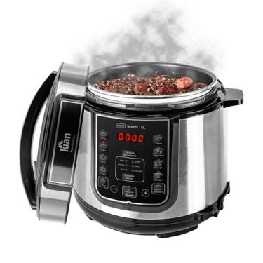 Imagem de Panela de Pressão Elétrica com Display Digital 5L 900W PPE101 - Kian, 