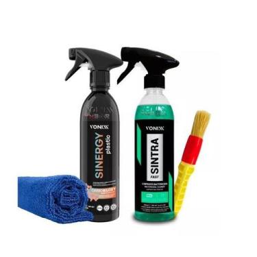 Imagem de Sinergy plastic coating spray protetor kit limpeza vonixx - marca, Sem