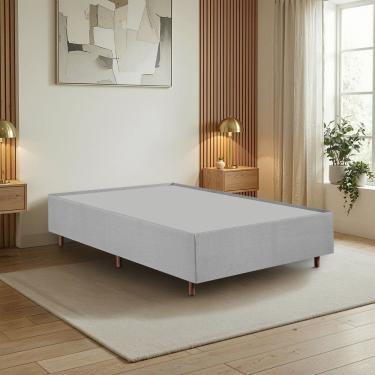 Imagem de Cama Box Casal em Madeira Eucalipto Base Resistente e Durável Santorini Espresso Móveis...