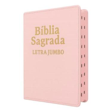 Imagem de Bíblia Sagrada Letra Jumbo Capa Pu Luxo Ramos Rosa - Congratulations S
