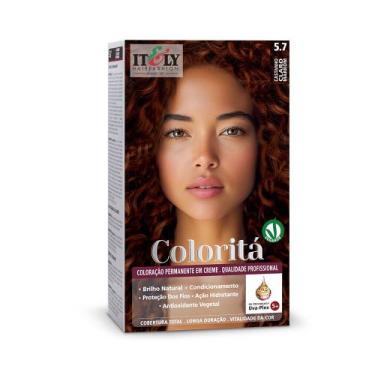 Imagem de Tinta de Cabelo Itely Coloritá Castanho Claro Marrom 5.7