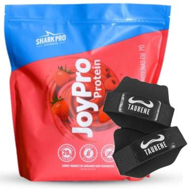 Imagem de Whey Protein JoyPro Iogurte Morango 900g Luva - Shark Pro-Unissex