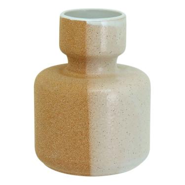 Imagem de VASO DECORATIVO ENFEITE PLANTA CERÂMICA 16x12x12cm AMARELO