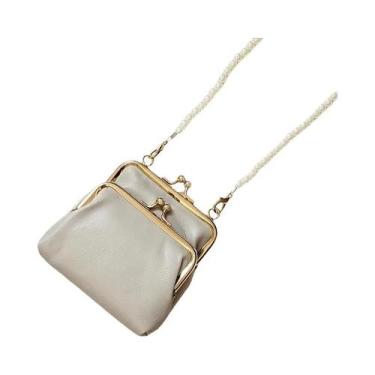 Imagem de Carteira Feminina De Couro PU Mini Porta-Moedas Luxuosa E Fofa Com Fec