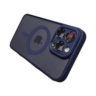 Imagem de Capa Magnética Translúcida Fosca Magsafe Para iPhone 16 pro Max 15 14 