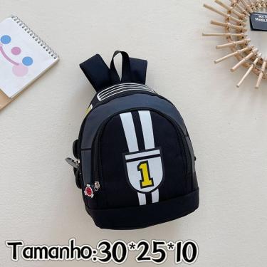 Imagem de Mochila Escolar Infantil OEM Race Car 037 com Tecido Respirável Alças Ajustáveis e Bols...