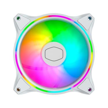 Imagem de Fan para Gabinete Masterfan MF120 Halo RGB 120MM Kit 3 Unidades com Iluminação ARGB Loo...