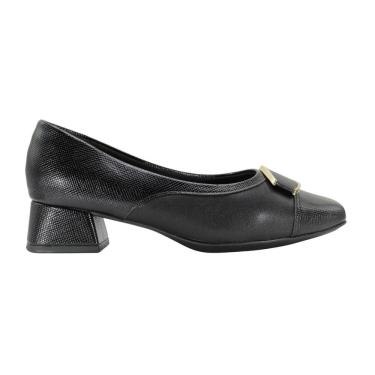 Imagem de Sapato Piccadilly Feminino Salto Bloco Preto