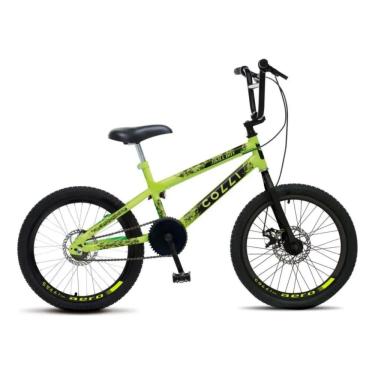 Imagem de Bicicleta Infantil Colli Skill Boy Aro 20 Com Freio A Disco Amarelo Neon