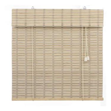 Imagem de Persiana Horizontal Cortina Bambu Bauhaus Rolo Janela Casa Quarto Sala