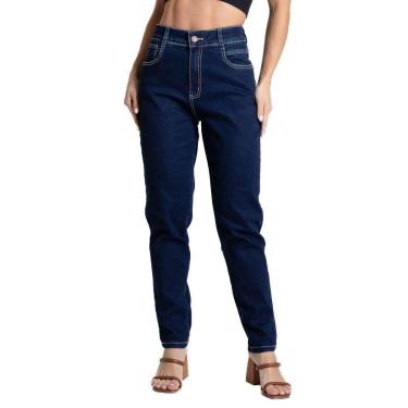 Imagem de Calça Jeans Sawary Mom - 281262 - Azul escuro 46-Feminino