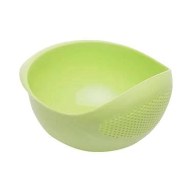 Imagem de Cesto Escorredor De Silicone Com Alça Para Lavar Arroz E Frutas, Organ