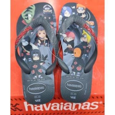 Imagem de Havaianas Naruto Sasuke Hidan Deidara Coleção Nova 2026 Cor:;Tamanho:35/36-Masculino