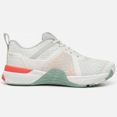Imagem de Tênis Lynd Stone 2 Feminino Branco, Branco coral verde acqua, 34
