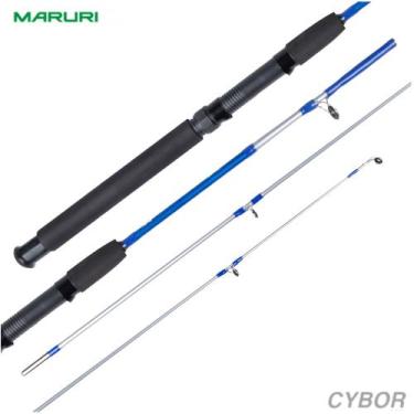 Imagem de Vara de Pesca Fibra de Vidro Cabo EVA 20lb Azul Maruri 2 Pts