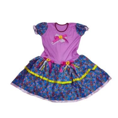 Imagem de Vestido Infantil Menina Festa Junina Caipira São João - Belos e Belas,