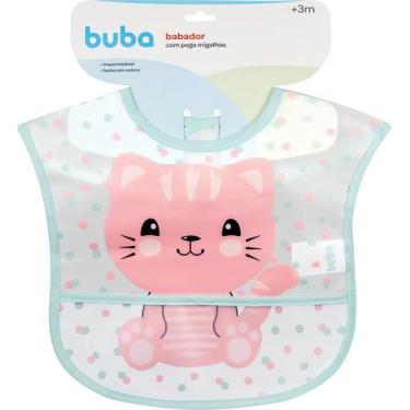 Imagem de BABADOR PEGA MIGALHAS +3 MESES BUBA Estampado, Gata