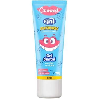 Imagem de Gel dental carmed c/fluor 70g sabor fini dentadura