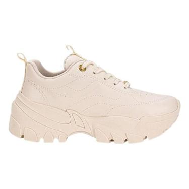 Imagem de Tênis ramarim chunky feminino 2586201, Creme, 38