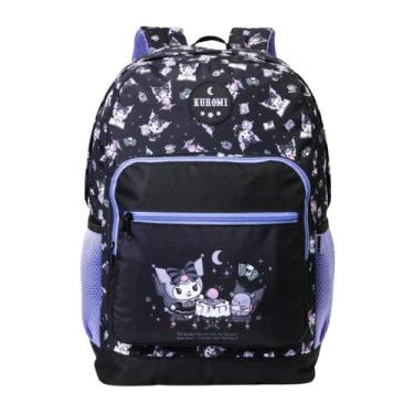 Imagem de Mochila Feminina 17 Kuromi College Preto Escola - Xeryus