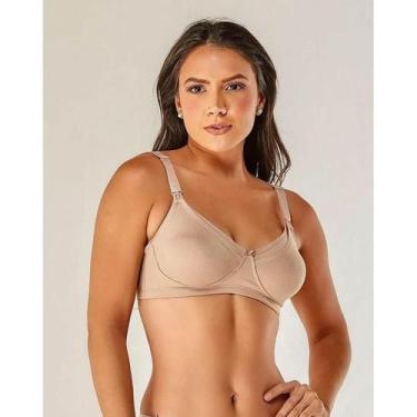 Imagem de Sutiã Amamentação Vi Lingerie 310415 Cotton, 46, Chocolate