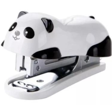 Imagem de Grampeador Mini Panda Tilibra 12 Folhas com 1000 Grampos