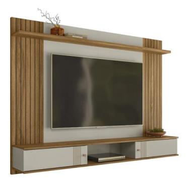 Imagem de Painel TV 70 Pol e Bancada Suspensa 180cm Yany Off/Nature Z49 - Mpozen
