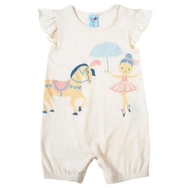 Imagem de Macacão Bebê Tiptop Bailarina Off White - 104092, P, Branco