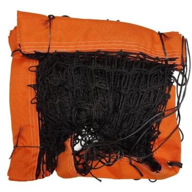 Imagem de Rede de Beach Tennis Master Lazer 4 Faixas Fio 1mm Seda Malha 4x4 Laranja Matrix