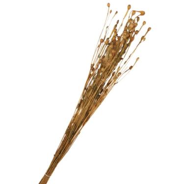 Imagem de Buquê de Flores Campo Desidratadas 75cm para Decoração em Vasos Dourado Carmella Presentes
