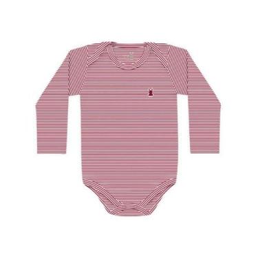Imagem de Body bebê menina Manga Longa Kiko Ref 8274, G, Marsala