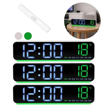 Imagem de 3 Relógios Digital LED com Despertador de Mesa Moderno 15cm - Ami, 3