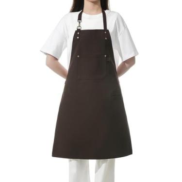 Imagem de Avental Tobyan No-Tie Canvas Heavy-Duty Work 470 ml de café