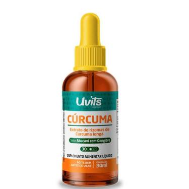 Imagem de Cúrcuma Líquida Sabor Abacaxi com Gengibre 30mL - Uvits