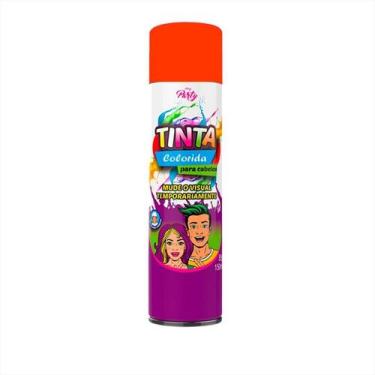 Imagem de Kit c/ 3 Tinta Laranja Spray Temporaria Alegria Para Cabelo - Tinta Da