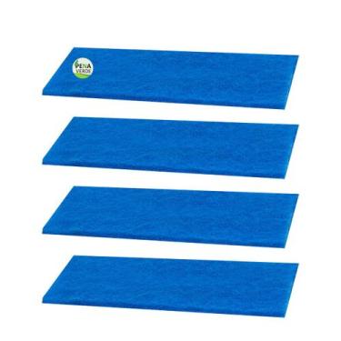Imagem de Kit 4 Unidades Fibra Azul de Limpeza Macia Leve British Sem Riscos 23 