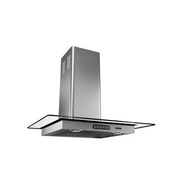 Imagem de Coifa de Parede Terim Vidro Reto Inox 70cm 5 Bocas com Led Exaustor Depurador 220V